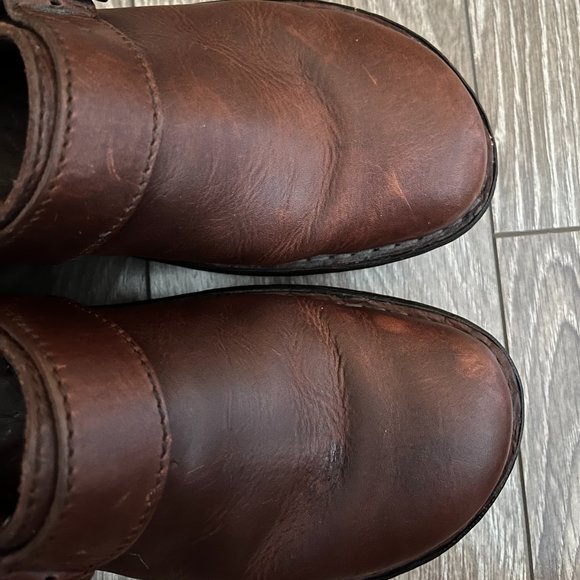 Brown Leather Clogs - Picture 5 of 5
